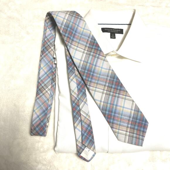 Vintage Pendleton Pen West Spring Plaid Men’s Tie 56”x3” Pastel Easter Blended - Picture 2 of 7